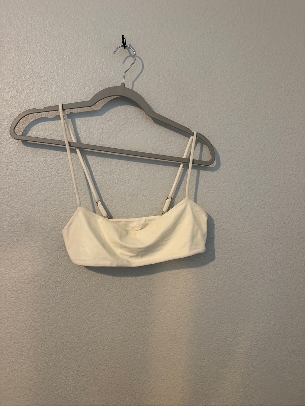 Lovers + Friends Ivory Triangle Bralette